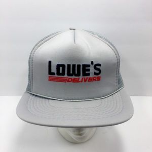 Vintage Grey Lowe’s Delivers Hat SnapBack Trucker